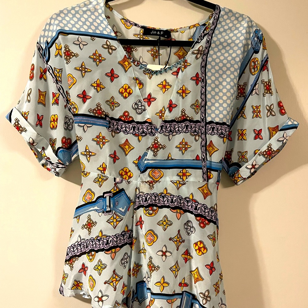 100Silk blouse